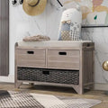 Banc de rangement capitonné polyvalent pour entrée de ferme 32 po