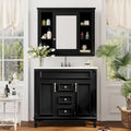 Meuble-lavabo de salle de bain de 36 po avec évier, armoire de rangement de salle de bain moderne