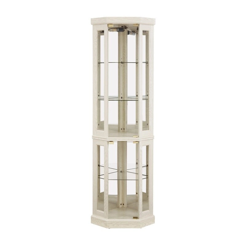 Vitrine d'angle élégante avec éclairage intégré Idéale