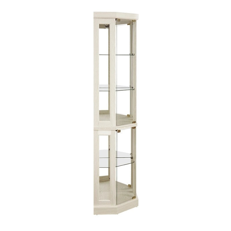 Vitrine d'angle élégante avec éclairage intégré Idéale