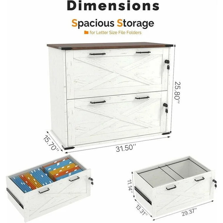 Porte En Bois 2 Tiroirs Avec Serrure 25.79H