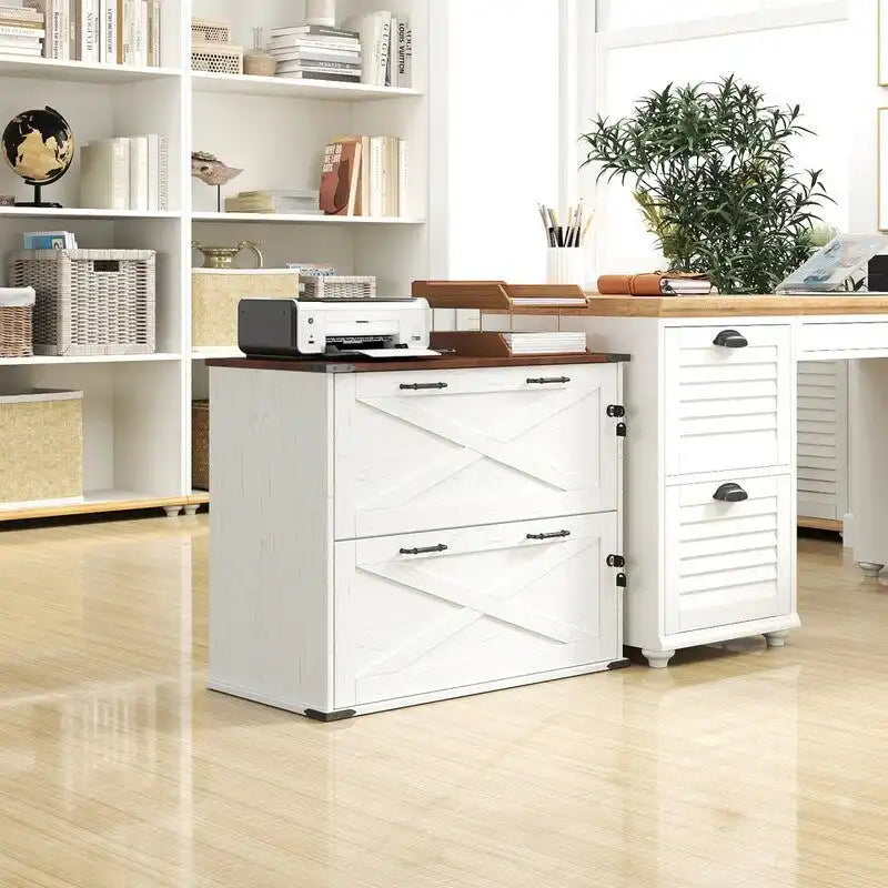 Porte En Bois 2 Tiroirs Avec Serrure 25.79H