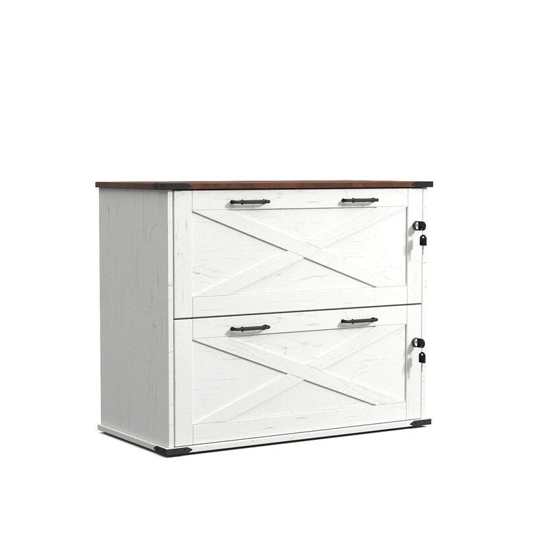 Porte En Bois 2 Tiroirs Avec Serrure 25.79H