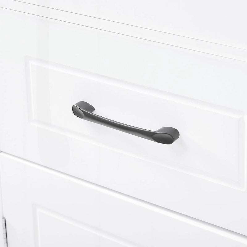 Meuble de salle de bain autoportant polyvalent avec étagères réglables et multiples options de rangement