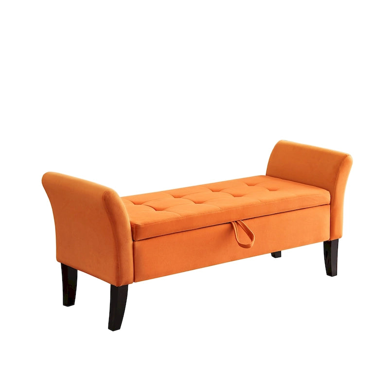 Banc de rangement armé pour entrée de chambre à coucher/salon
