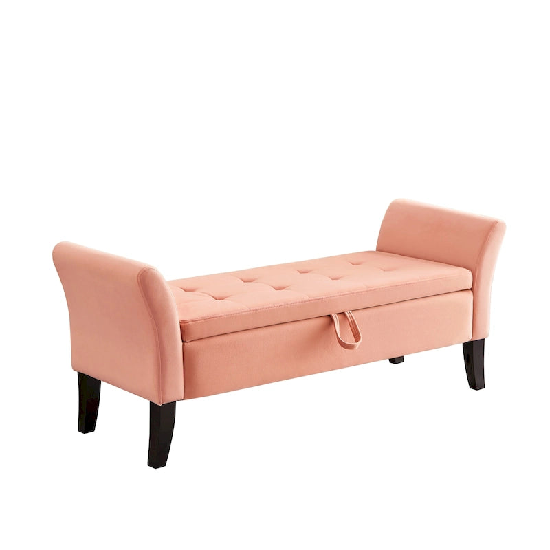 Banc de rangement armé pour entrée de chambre à coucher/salon