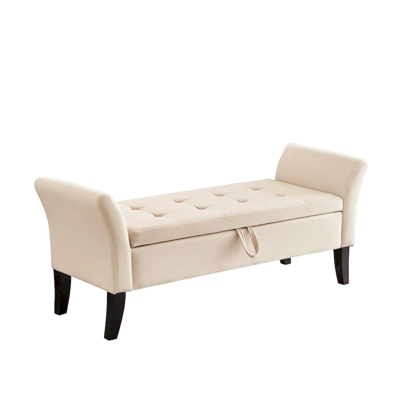 Banc de rangement armé pour entrée de chambre à coucher/salon