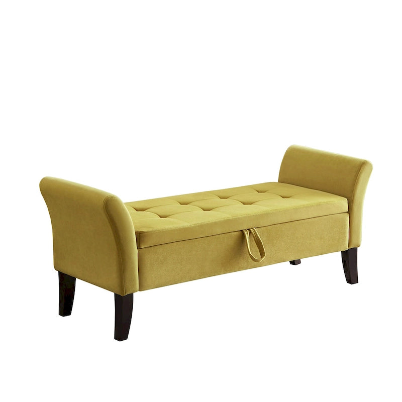 Banc de rangement armé pour entrée de chambre à coucher/salon