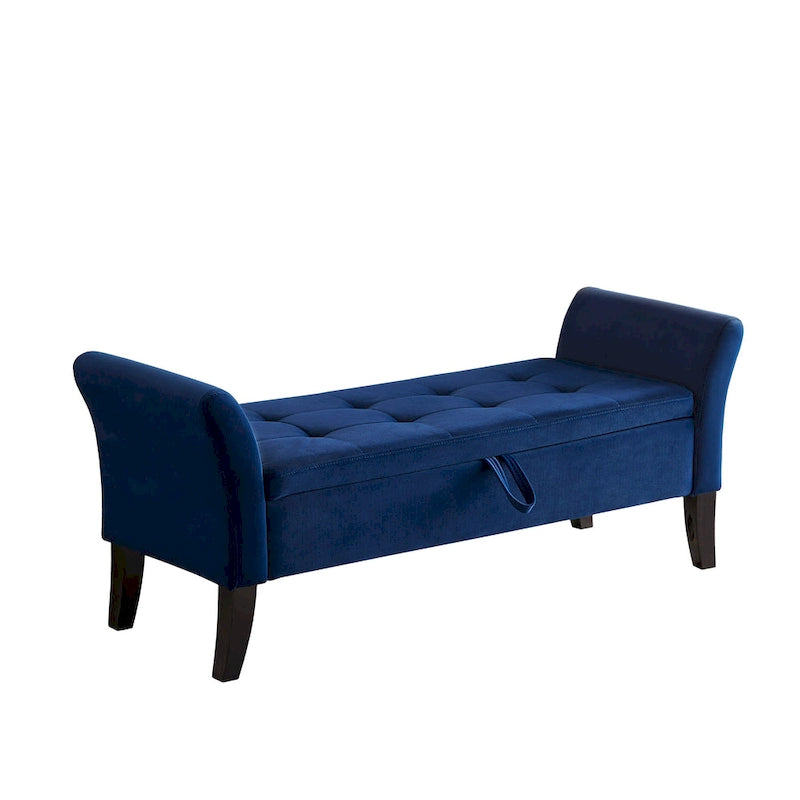 Banc de rangement armé pour entrée de chambre à coucher/salon