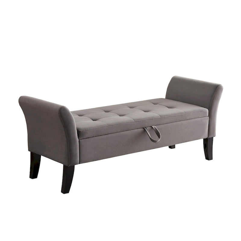 Banc de rangement armé pour entrée de chambre à coucher/salon