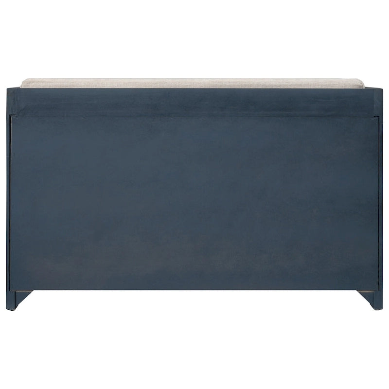 Banc de rangement avec panier amovible et 2 tiroirs
