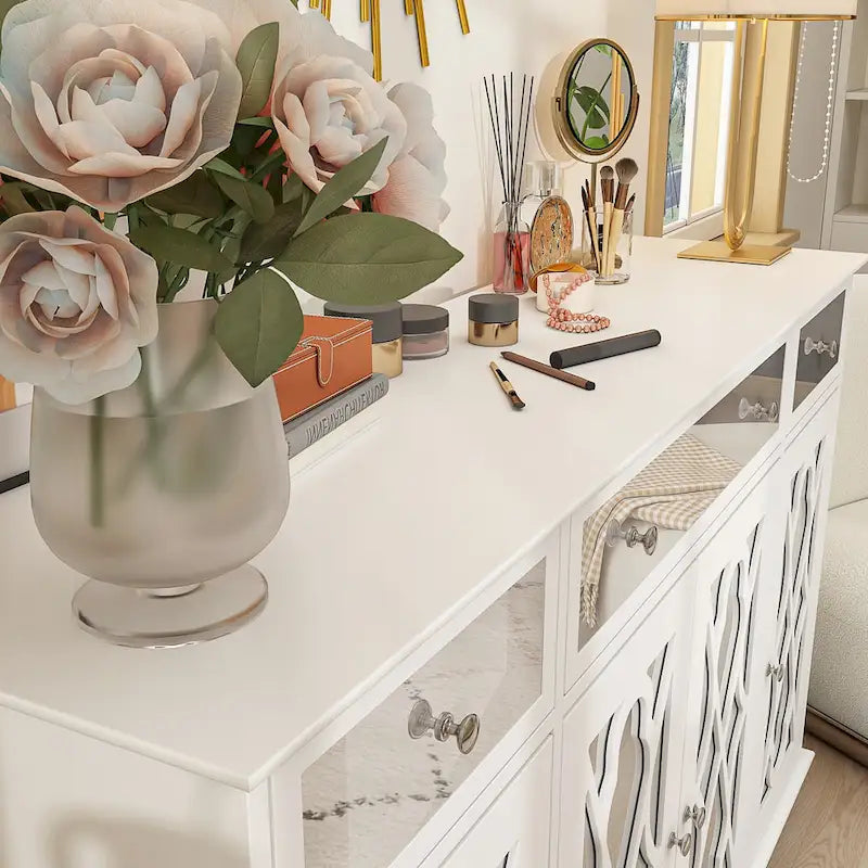 Armoire d'appoint avec miroir