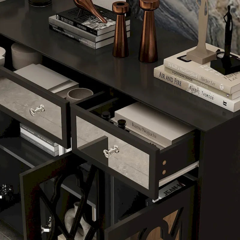 Armoire d'appoint avec miroir