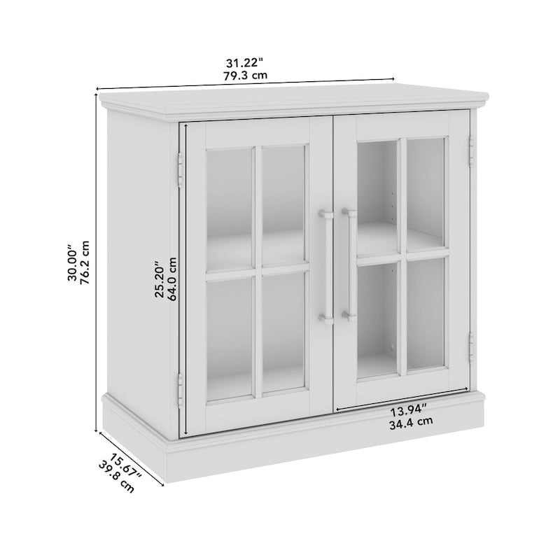 Meuble de rangement avec portes vitrées