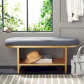 Banc de rangement ouvert avec coussin - 42 L x 15 P x 18 H - 42Lx15Px18H