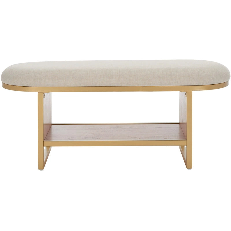 Banc de rangement ouvert avec coussin - 42 L x 15 P x 18 H - 42Lx15Px18H
