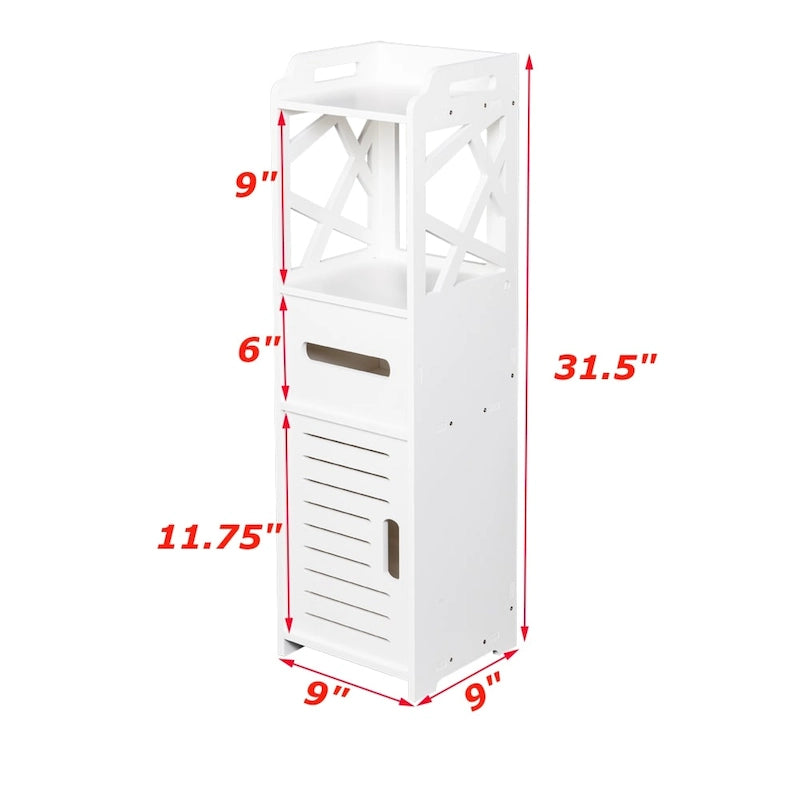 Meuble de rangement de salle de bain à 3 niveaux