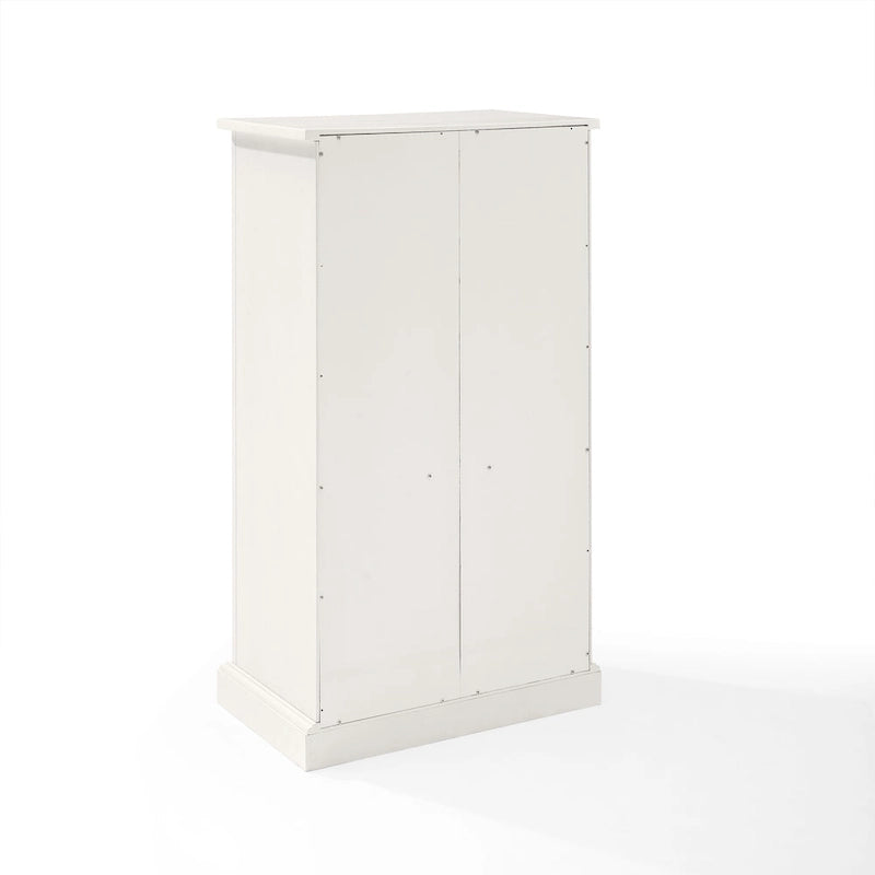 Armoire d'appoint blanche patinée