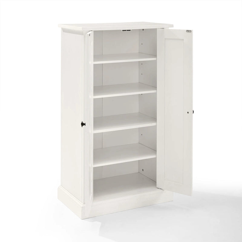 Armoire d'appoint blanche patinée