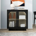 2 Meubles de rangement avec porte vitrée pour le salon