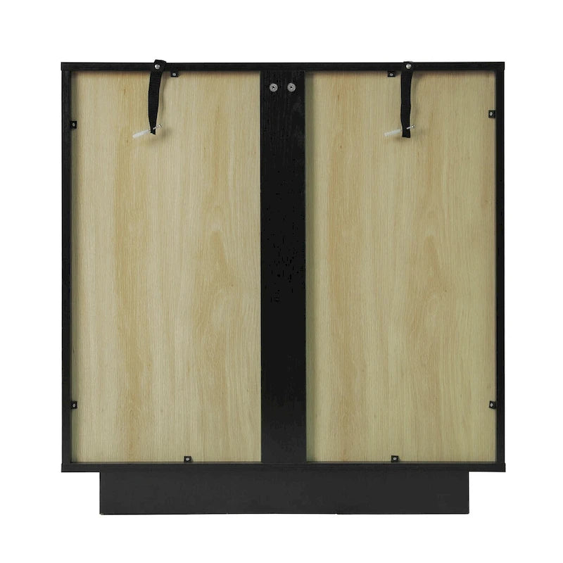 2 Meubles de rangement avec porte vitrée pour le salon