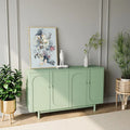 Buffets modernes et élégants, armoire de rangement sculptée à 4 portes