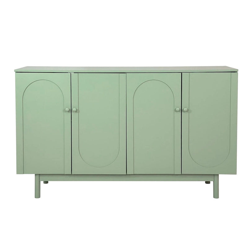 Buffets modernes et élégants, armoire de rangement sculptée à 4 portes