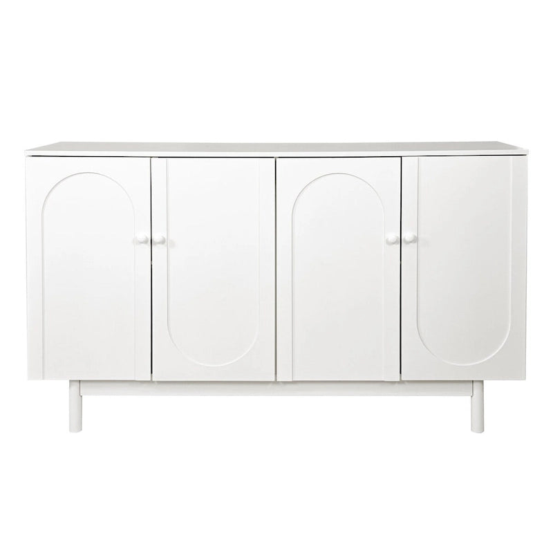 Buffets modernes et élégants, armoire de rangement sculptée à 4 portes