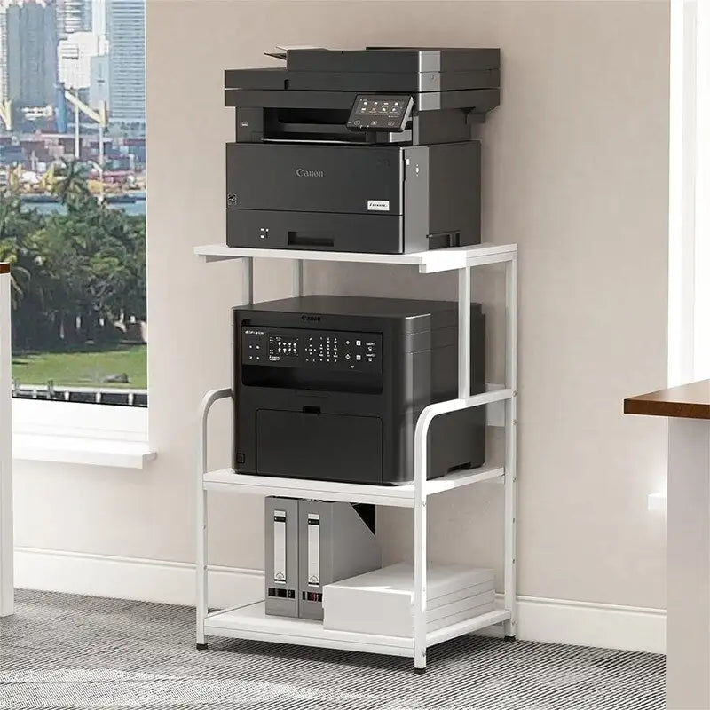 Meuble d'imprimante avec étagère de rangement