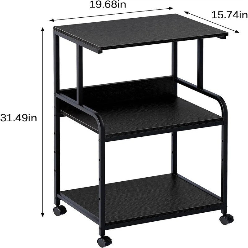 Meuble d'imprimante avec étagère de rangement