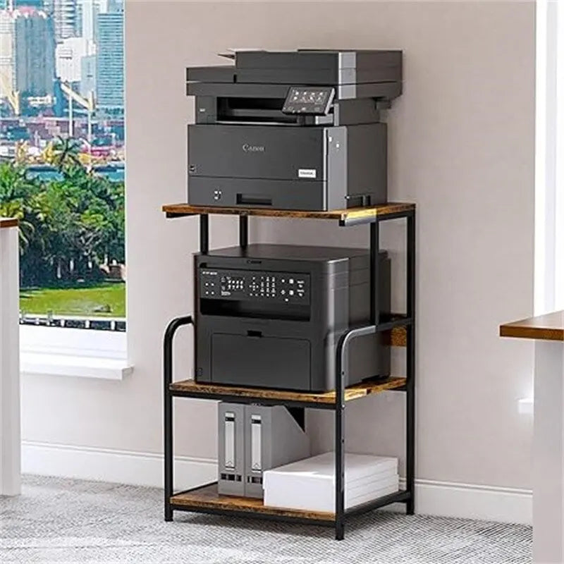 Meuble d'imprimante avec étagère de rangement
