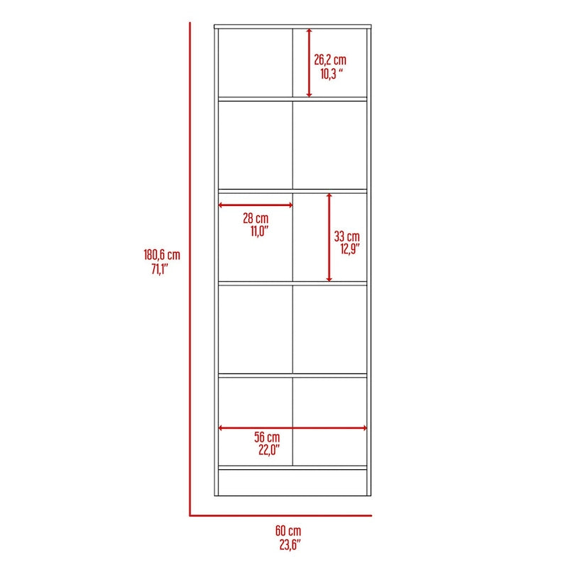 Meuble de rangement pour linge autoportant de 23,6 po L x 71,1 po H
