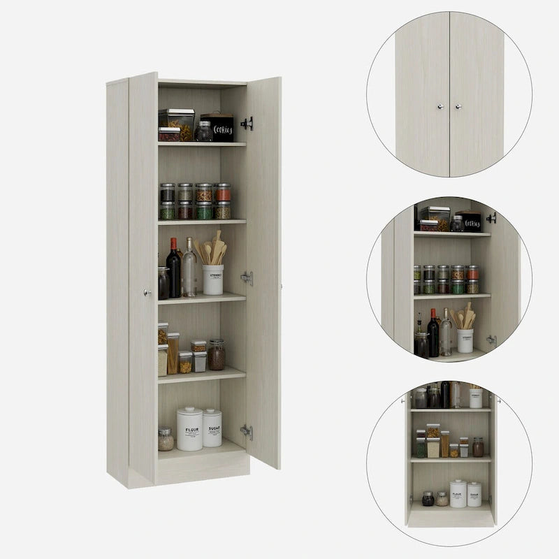 Meuble de rangement pour linge autoportant de 23,6 po L x 71,1 po H