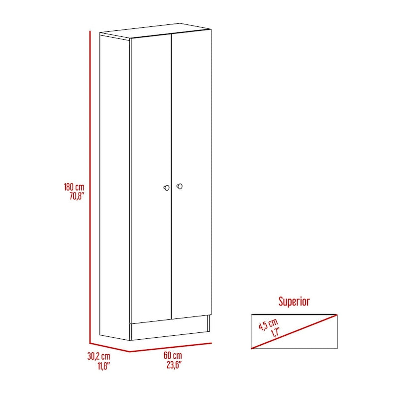 Meuble de rangement pour linge autoportant de 23,6 po L x 71,1 po H
