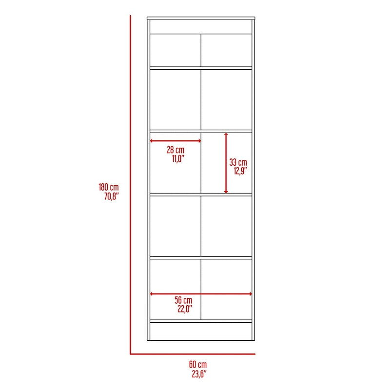 Meuble de rangement pour linge autoportant de 23,6 po L x 71,1 po H