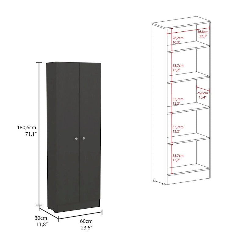 Meuble de rangement pour linge autoportant de 23,6 po L x 71,1 po H