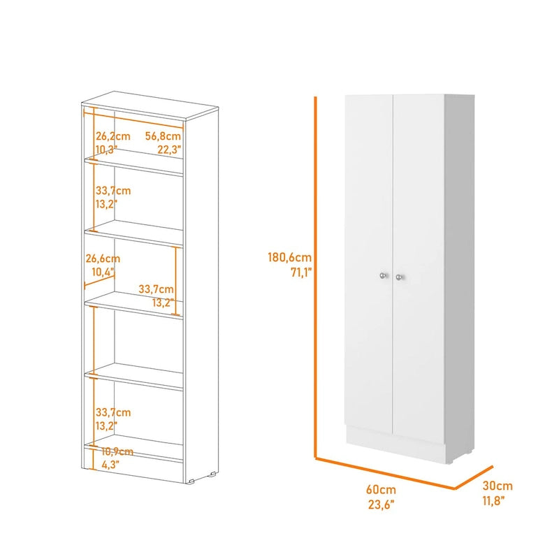 Meuble de rangement pour linge autoportant de 23,6 po L x 71,1 po H