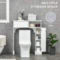 Meuble de rangement de salle de bain sur pied au-dessus des toilettes