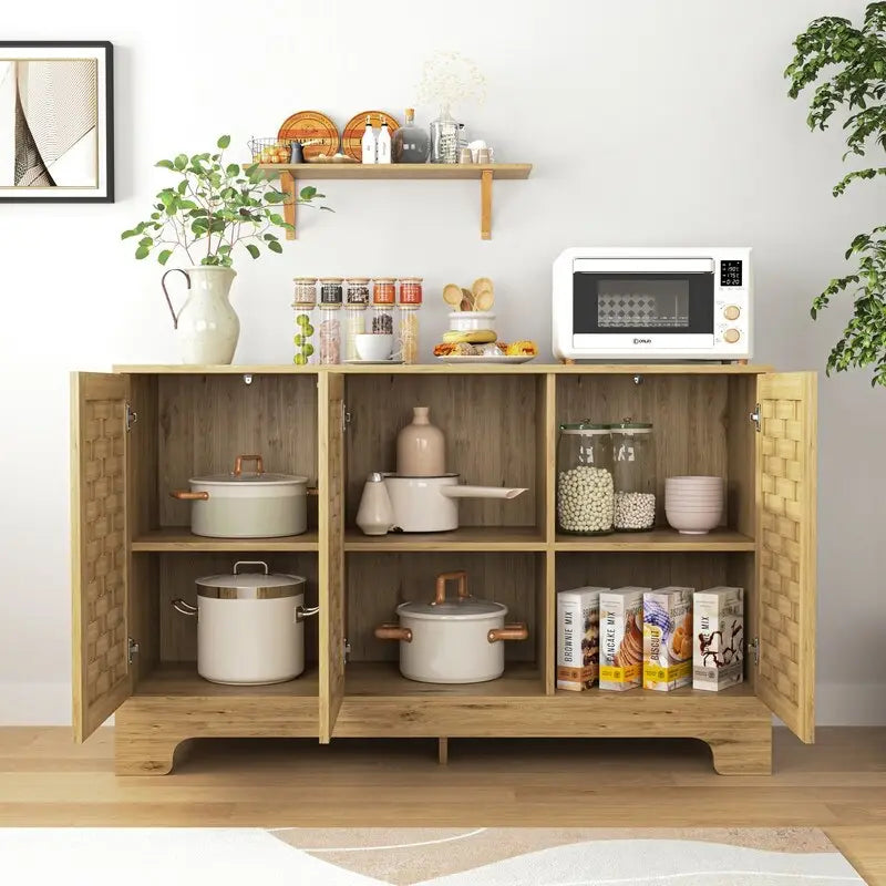 Meuble de rangement pour bar à café de style ferme