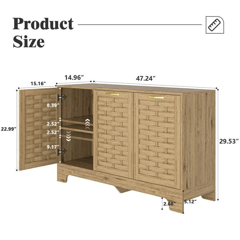 Meuble de rangement pour bar à café de style ferme