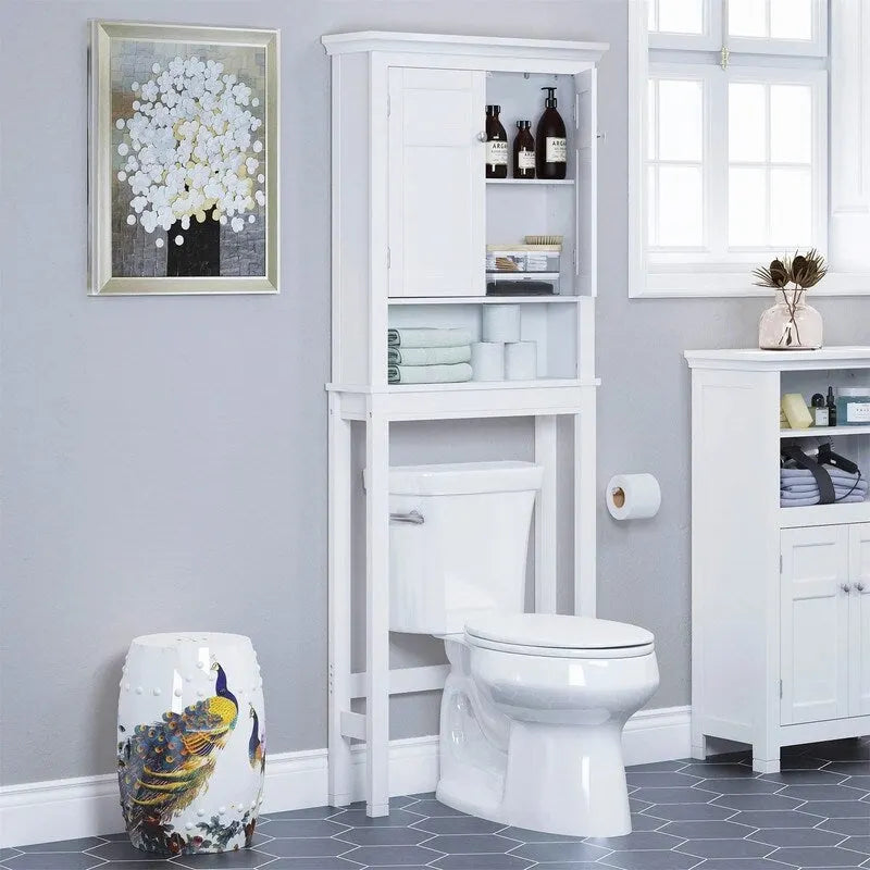 Meuble de rangement pour toilettes – 7,87P x 27,36L x 65H