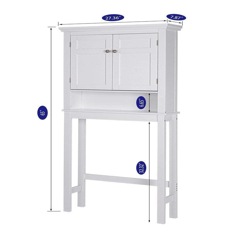Meuble de rangement pour toilettes – 7,87P x 27,36L x 65H