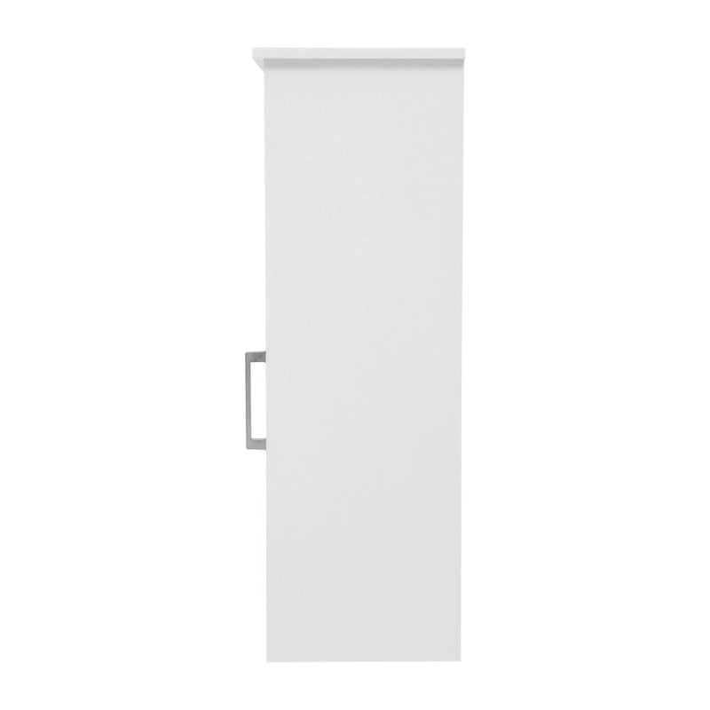 Meuble de salle de bain moderne avec porte à fermeture magnétique et 3 étagères