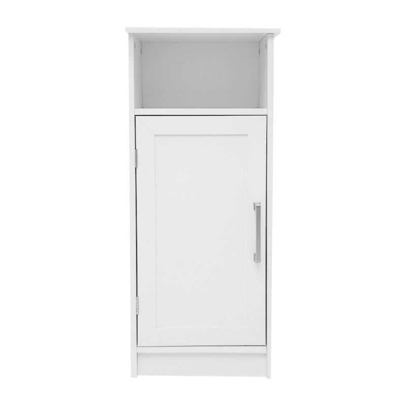 Meuble de salle de bain moderne avec porte à fermeture magnétique et 3 étagères