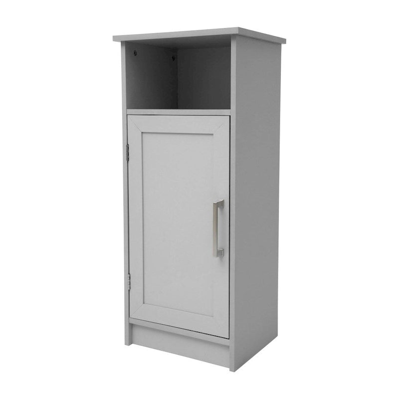 Meuble de salle de bain moderne avec porte à fermeture magnétique et 3 étagères