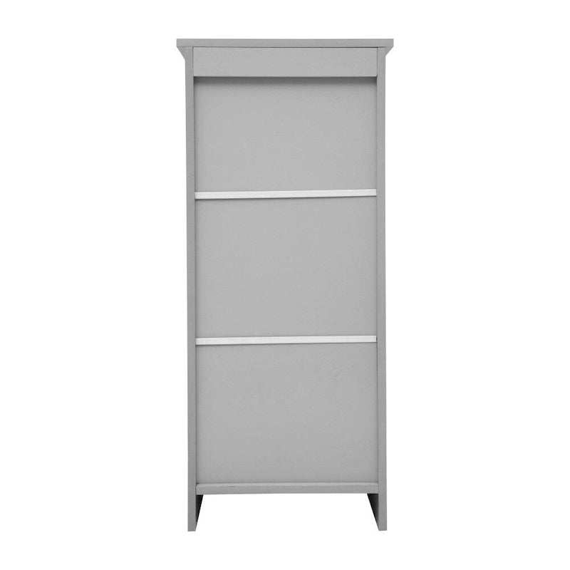 Meuble de salle de bain moderne avec porte à fermeture magnétique et 3 étagères