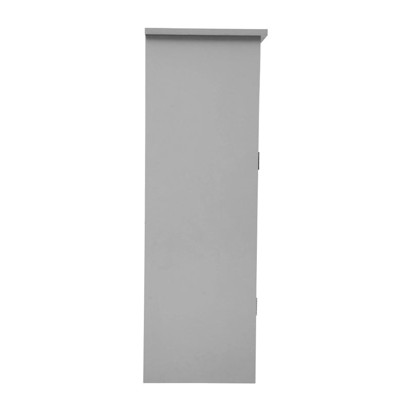 Meuble de salle de bain moderne avec porte à fermeture magnétique et 3 étagères
